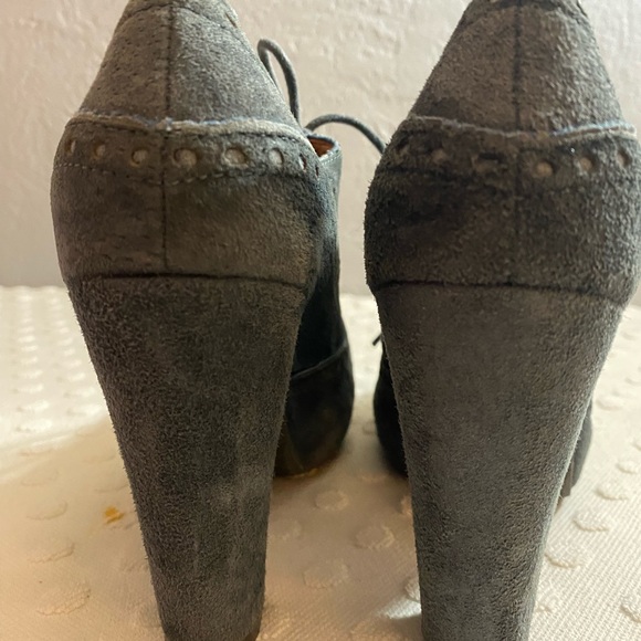 MIZ MOOZ Lance Brown Suede Heeled Booties - Picture 4 of 16